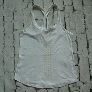 UNDER ARMOUR, WHITE TANK, SIZE XS